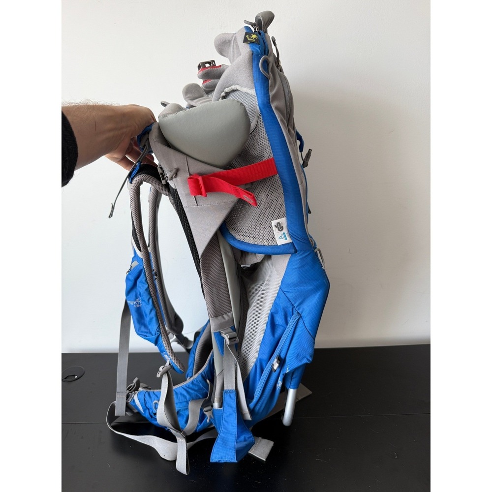 Osprey Poco Plus Child Carrier Backpack Blue Grey Hiking Baby Toddler Gear - Picture 4 of 7